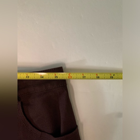 St. John Sport Womens Cotton Blend Straight Leg Pants Chocolate Brown Size 10 - Picture 8 of 10